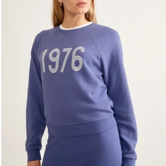 Marine Layer Periwinkle Blue 1976 Graphic Sweatshirt - Picture 8 of 16